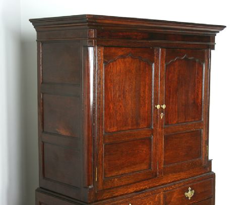fig 4. George III Welsh Oak Housekeepers Cupboard (Circa 1780)