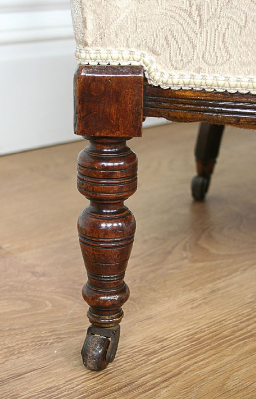fig 6. Edwardian Inlaid Rosewood Two Seat Tub Shape Couch (Circa 1890 - 1910)