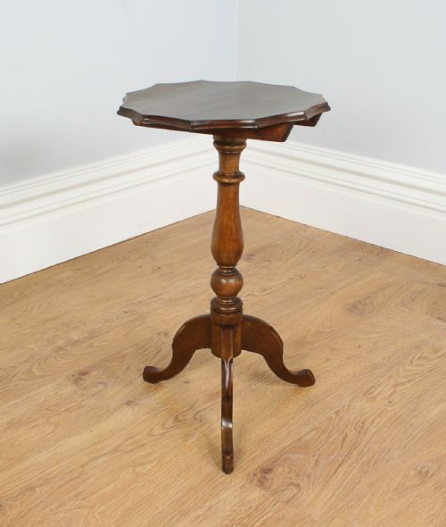 fig 1. Small Victorian Beech Tripod Wine Supper Table (Circa 1880)