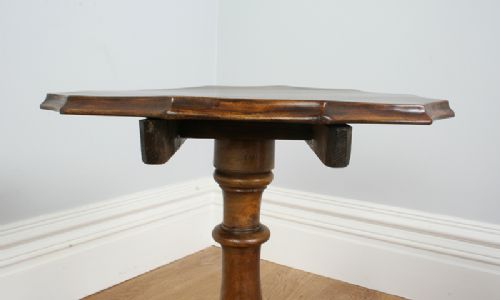 fig 3. Small Victorian Beech Tripod Wine Supper Table (Circa 1880)