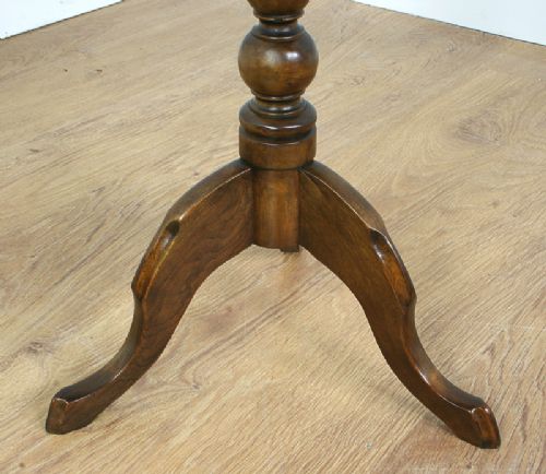 fig 7. Small Victorian Beech Tripod Wine Supper Table (Circa 1880)