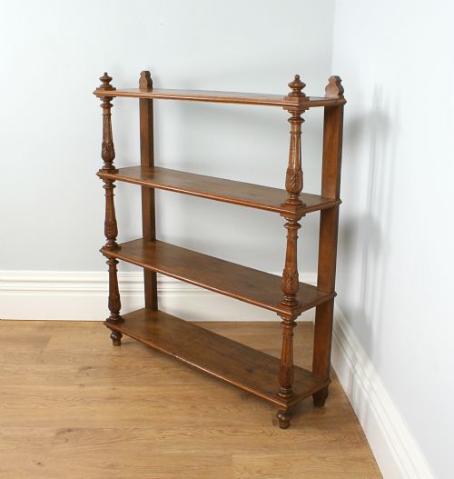 fig 2. French Walnut 3rd Republic Open Bookcase (Circa 1880 - 1900)