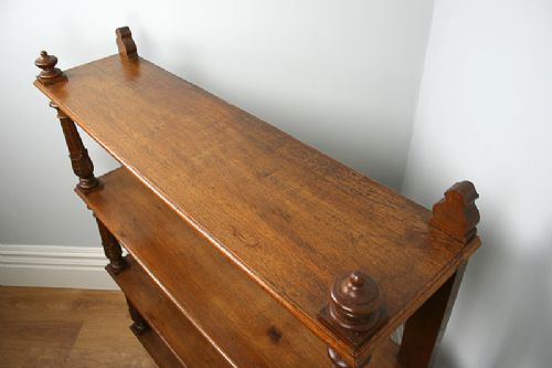 fig 3. French Walnut 3rd Republic Open Bookcase (Circa 1880 - 1900)