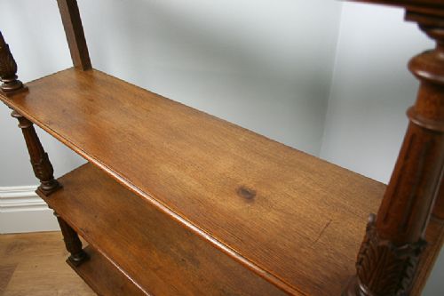 fig 4. French Walnut 3rd Republic Open Bookcase (Circa 1880 - 1900)
