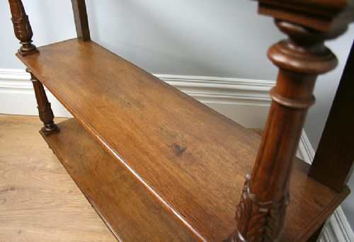 fig 5. French Walnut 3rd Republic Open Bookcase (Circa 1880 - 1900)