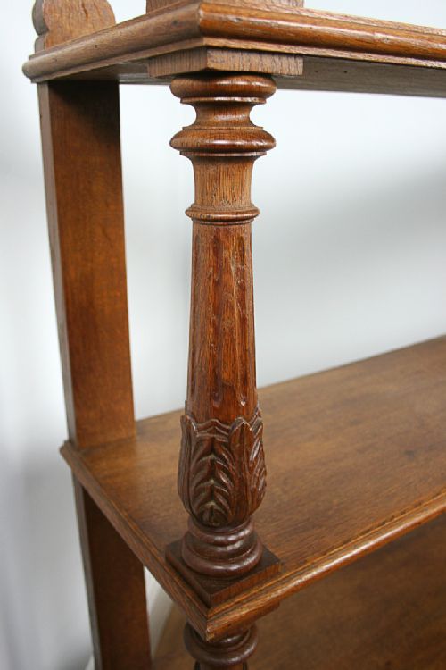 fig 9. French Walnut 3rd Republic Open Bookcase (Circa 1880 - 1900)