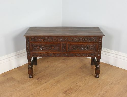 fig 1. George III Welsh Oak Three-Drawer Carved Dresser Serving Base (Circa 1780)