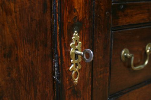 fig 9. Welsh Provincial George III Oak Dresser Base & Rack (Circa 1780 - 1820)