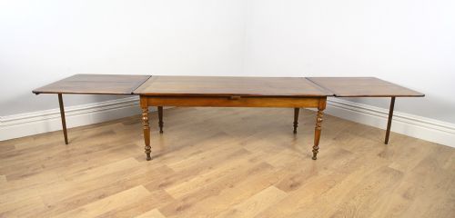 13ft French Six Plank Cherry Wood Refectory Farmhouse Kitchen Dining Table (Circa 1860 - 1880)