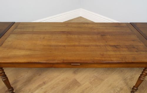 fig 2. 13ft French Six Plank Cherry Wood Refectory Farmhouse Kitchen Dining Table (Circa 1860 - 1880)