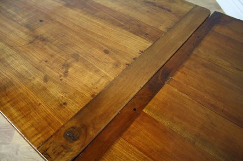 fig 6. 13ft French Six Plank Cherry Wood Refectory Farmhouse Kitchen Dining Table (Circa 1860 - 1880)