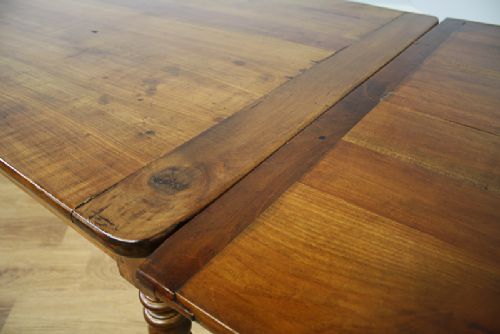 fig 7. 13ft French Six Plank Cherry Wood Refectory Farmhouse Kitchen Dining Table (Circa 1860 - 1880)