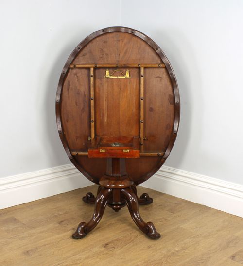 fig 4. Victorian Oval Breakfast Tilt Top Loo Mahogany Table (Circa 1860)