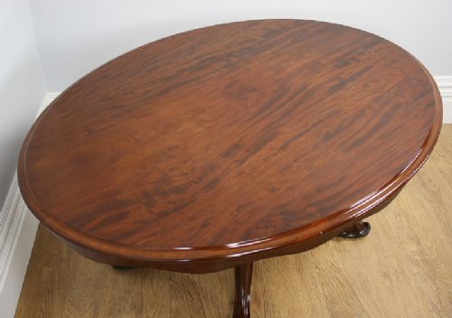 fig 8. Victorian Oval Breakfast Tilt Top Loo Mahogany Table (Circa 1860)