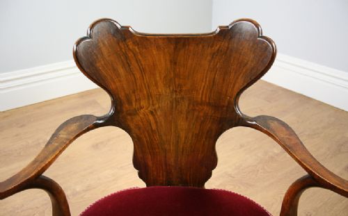 fig 2. Edwardian Walnut Office Armchair (Circa 1901 - 1910)
