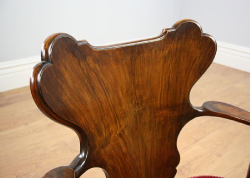 fig 3. Edwardian Walnut Office Armchair (Circa 1901 - 1910)