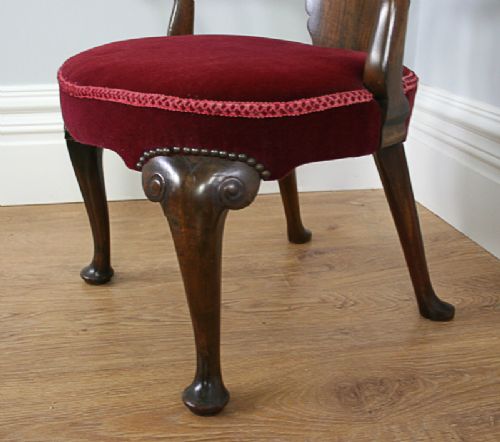 fig 7. Edwardian Walnut Office Armchair (Circa 1901 - 1910)