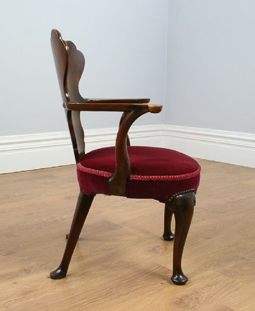 fig 8. Edwardian Walnut Office Armchair (Circa 1901 - 1910)