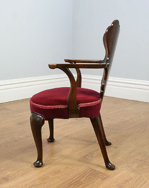 fig 9. Edwardian Walnut Office Armchair (Circa 1901 - 1910)