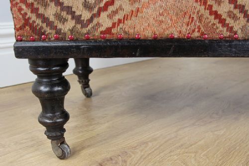 fig 5. Edwardian Metamorphic Rail-back Beech Chaise Longue Bed (Circa 1901 - 1910)