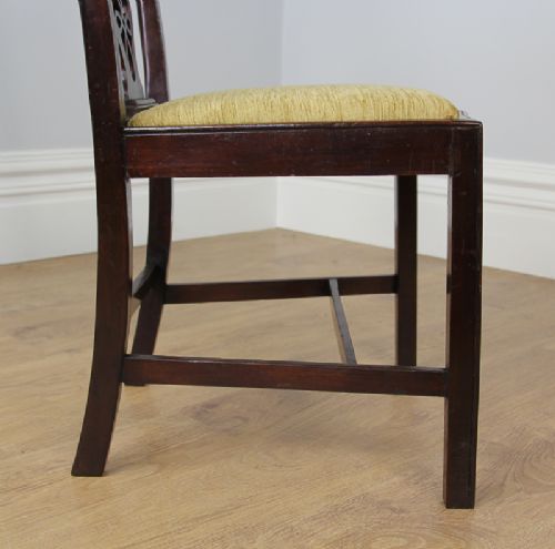 fig 7. 10 Edwardian Mahogany Chippendale Style Dining Chairs (Circa 1901 - 1910)