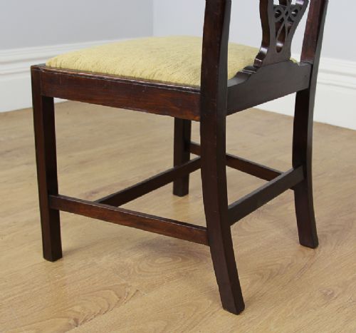 fig 8. 10 Edwardian Mahogany Chippendale Style Dining Chairs (Circa 1901 - 1910)