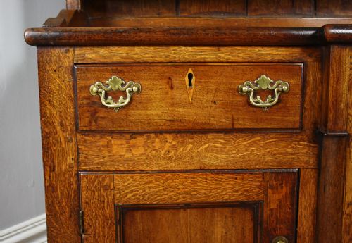fig 7. Anglesey Breakfront George III Oak Dresser Base & Rack (Circa 1790 - 1820)