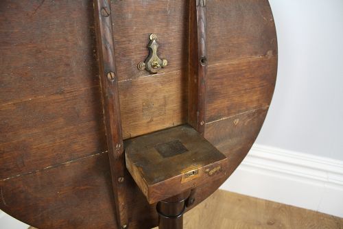 fig 5. George III Oak English Tilt Top Tripod Table (Circa 1760 - 1780)