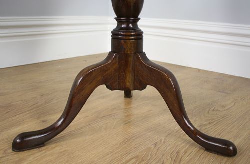 fig 7. George III Oak English Tilt Top Tripod Table (Circa 1760 - 1780)