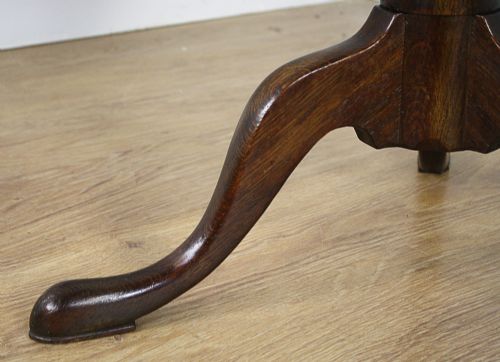 fig 8. George III Oak English Tilt Top Tripod Table (Circa 1760 - 1780)