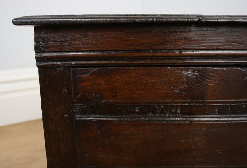 fig 5. Rare Charles II Oak Close Box Stool (Circa 1660)