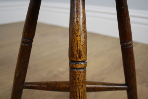 fig 4. Victorian Elm & Ash Farmhouse Kitchen Stool (Circa 1860 - 1880)