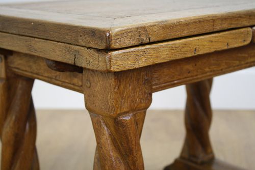 fig 6. Oak Extending Rectangular Rustic Coffee Table (Circa 1920)