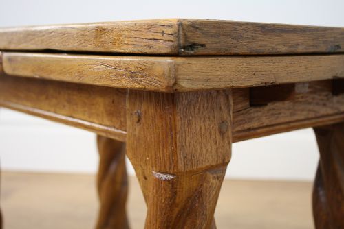 fig 7. Oak Extending Rectangular Rustic Coffee Table (Circa 1920)