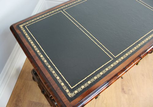 fig 4. William IV Rosewood & Leather Writing Library Table (Circa 1830 - 1840)