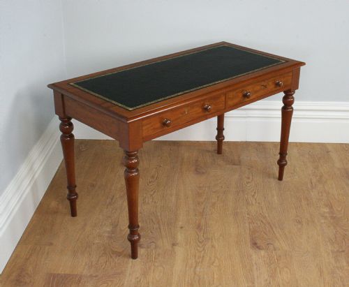 fig 2. Victorian Mahogany 4ft Leather Writing Table (Circa 1860 - 1880)