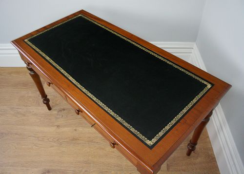 fig 3. Victorian Mahogany 4ft Leather Writing Table (Circa 1860 - 1880)