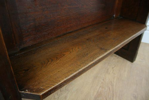 fig 5. Victorian Gothic Carved Oak Pew (Circa 1860 - 1880)
