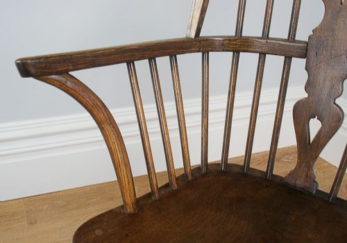 fig 6. Ash & Elm High Back Windsor Armchair (Circa 1840)