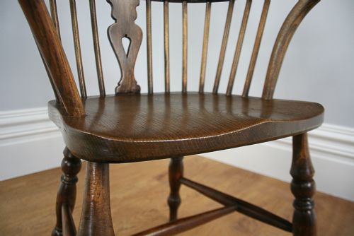 fig 7. Ash & Elm High Back Windsor Armchair (Circa 1840)