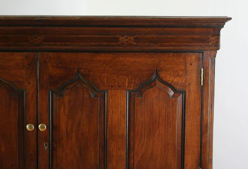 fig 5. George III Welsh Housekeepers Oak Food Cupboard (Circa 1780 - 1810)