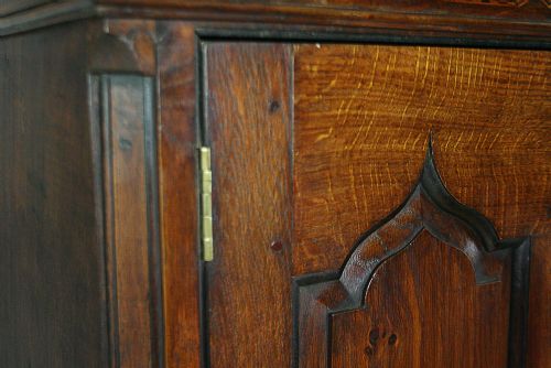 fig 6. George III Welsh Housekeepers Oak Food Cupboard (Circa 1780 - 1810)
