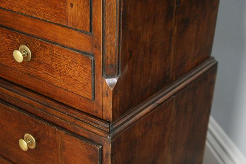 fig 7. George III Welsh Housekeepers Oak Food Cupboard (Circa 1780 - 1810)