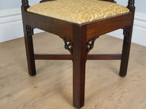 fig 3. George III Carved Mahogany Corner Armchair (Circa 1780)