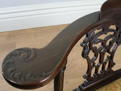 fig 6. George III Carved Mahogany Corner Armchair (Circa 1780)