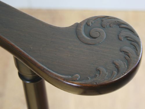 fig 7. George III Carved Mahogany Corner Armchair (Circa 1780)