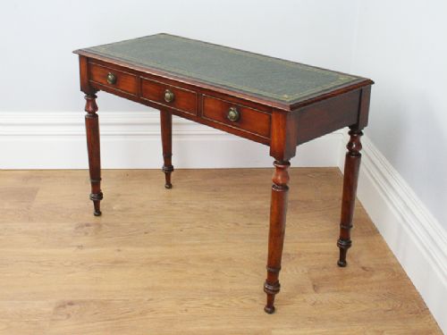 fig 2. Victorian Mahogany 3½ft Leather Writing Table (Circa 1890)