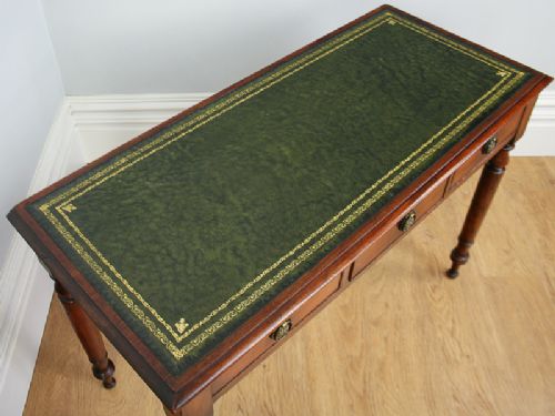 fig 3. Victorian Mahogany 3½ft Leather Writing Table (Circa 1890)