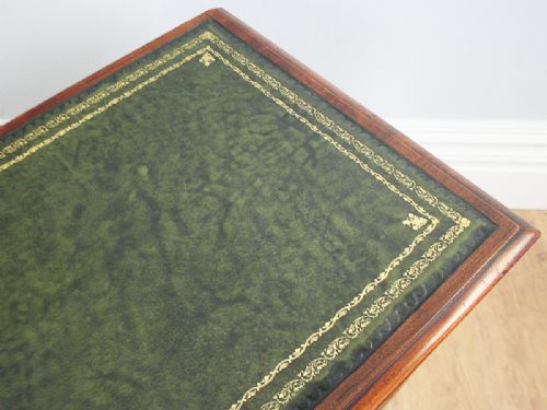 fig 4. Victorian Mahogany 3½ft Leather Writing Table (Circa 1890)