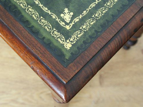 fig 5. Victorian Mahogany 3½ft Leather Writing Table (Circa 1890)
